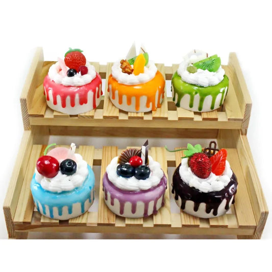 1Pcs Artificial Fruit Cakes Dessert Dessert Shop Fake Food Photography Food Simulation Cake Model Kitchen Tea Table Decoration