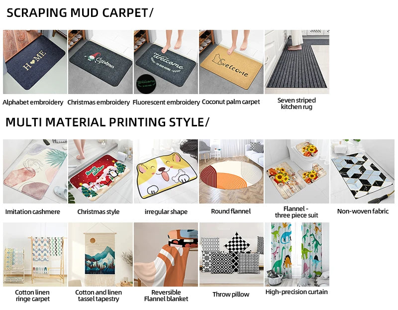 Multi-purpose Sponge Water Absorption Mat: Kitchen, Bathroom Bathroom Anti-skid, Moisture Absorption, Machine Washable Carpet