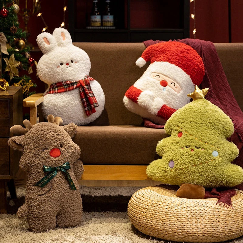 Cute Gingerbread Man Elk Santa Claus Doll Chirstmas Gifts Soft Sofa Cushion Pillow Christmas Xmas Ornament Home Decor Navidad