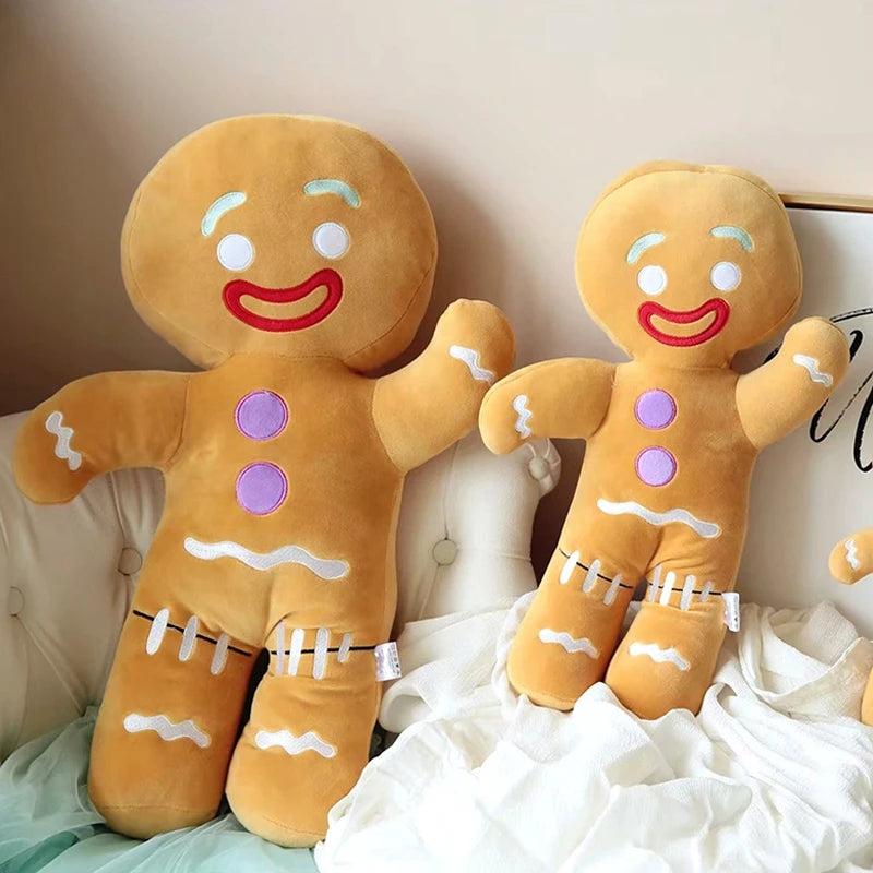 Cute Gingerbread Man Elk Santa Claus Doll Chirstmas Gifts Soft Sofa Cushion Pillow Christmas Xmas Ornament Home Decor Navidad