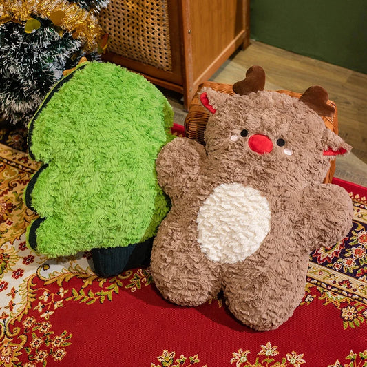 Cute Gingerbread Man Elk Santa Claus Doll Chirstmas Gifts Soft Sofa Cushion Pillow Christmas Xmas Ornament Home Decor Navidad