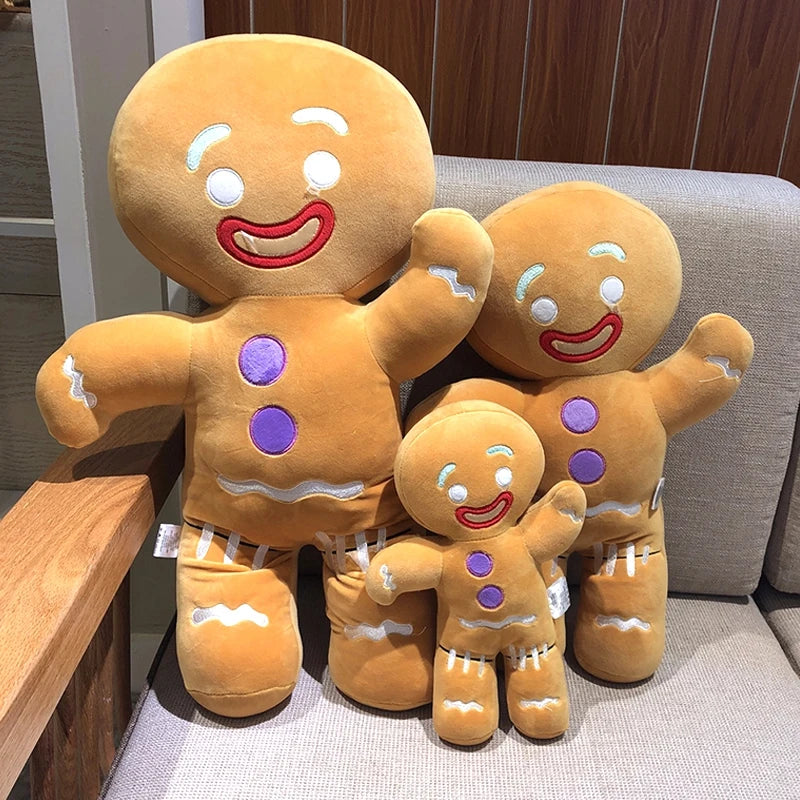 Cute Gingerbread Man Elk Santa Claus Doll Chirstmas Gifts Soft Sofa Cushion Pillow Christmas Xmas Ornament Home Decor Navidad