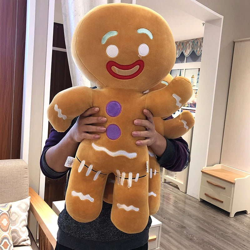 Cute Gingerbread Man Elk Santa Claus Doll Chirstmas Gifts Soft Sofa Cushion Pillow Christmas Xmas Ornament Home Decor Navidad