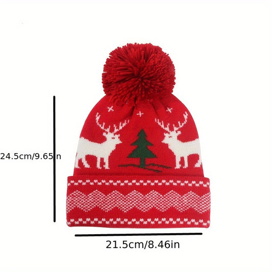 Three Piece Set Of Christmas Hats, Scarves, Gloves to Enhance The Festive Atmosphere